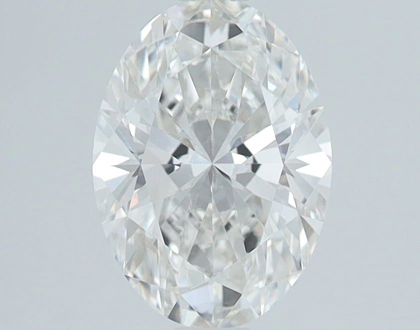 1.42 Carat Oval Lab Diamond with  Cut Diamond in 14KT  view 1
