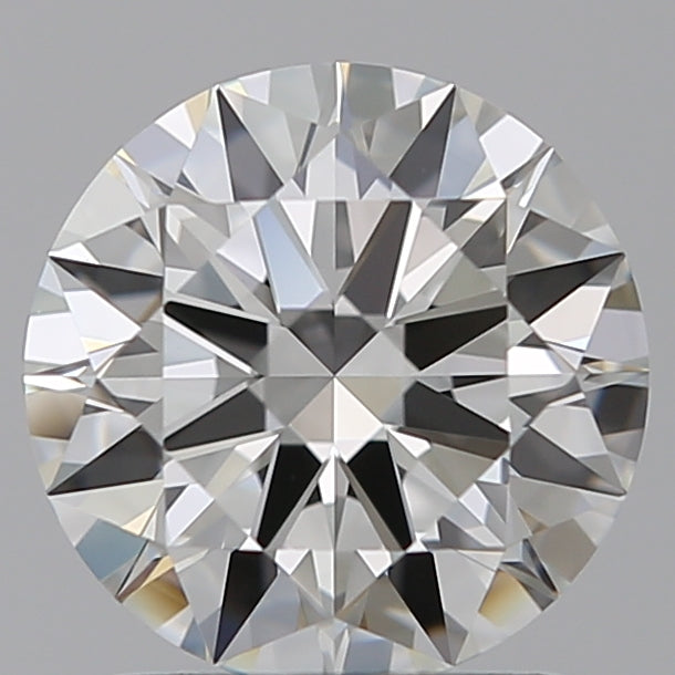 1.4 Carat Round Lab Diamond with  Cut Diamond in 14KT  view 1
