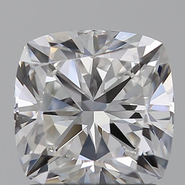 1.51 Carat Cushion Lab Diamond with  Cut Diamond in 14KT  view 1
