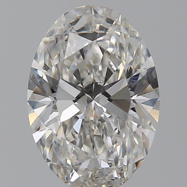 2.51 Carat Oval Lab Diamond with  Cut Diamond in 14KT  view 1
