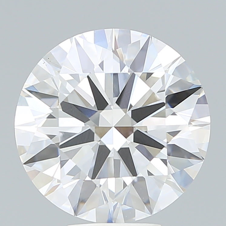 5.47 Carat Round Lab Diamond with  Cut Diamond in 14KT  view 1
