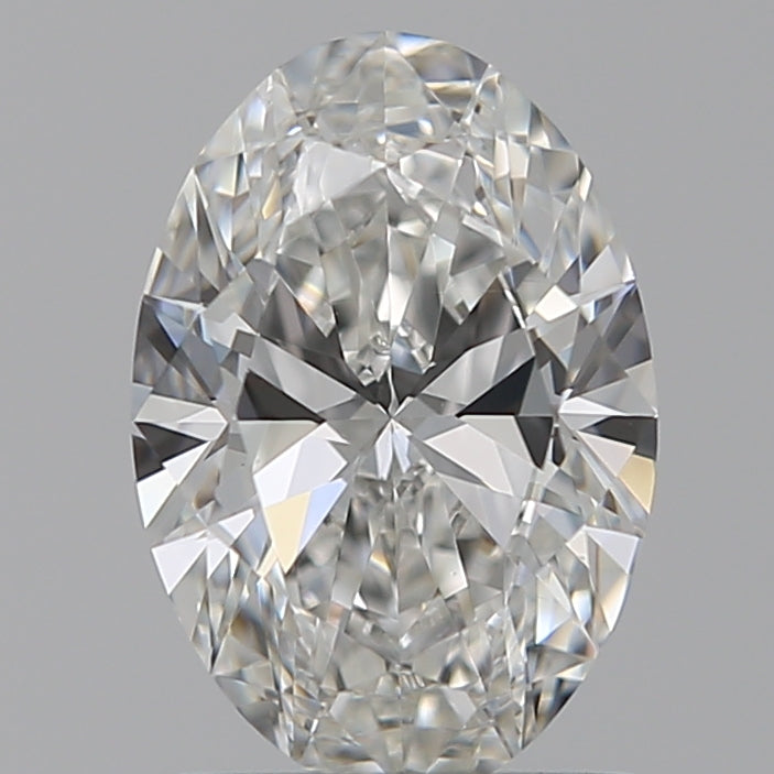 1.08 Carat Oval Lab Diamond with  Cut Diamond in 14KT  view 1
