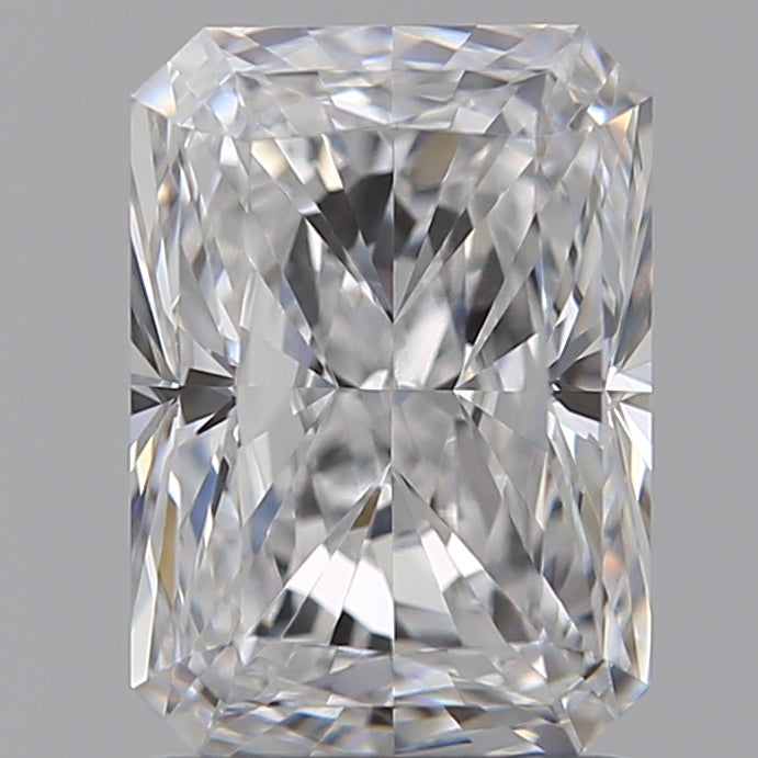 1.51 Carat Radiant Lab Diamond with  Cut Diamond in 14KT  view 1
