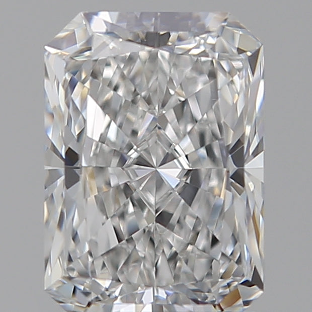 1.28 Carat Radiant Lab Diamond with  Cut Diamond in 14KT  view 1
