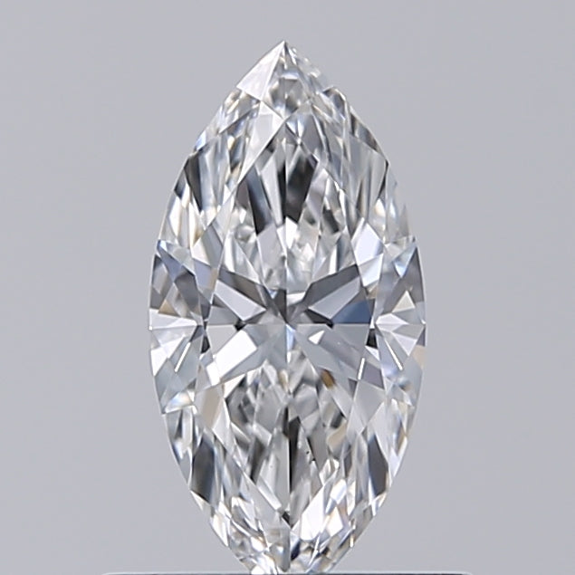 0.61 Carat Marquise Lab Diamond with  Cut Diamond in 14KT  view 1
