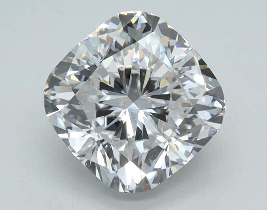 1.66 Carat Cushion Lab Diamond with  Cut Diamond in 14KT  view 1
