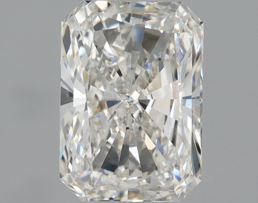 1.55 Carat Radiant Lab Diamond with  Cut Diamond in 14KT  view 1
