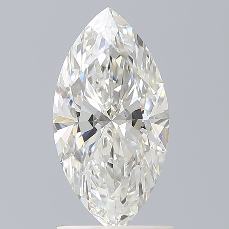 1.5 Carat Marquise Lab Diamond with  Cut Diamond in 14KT  view 1
