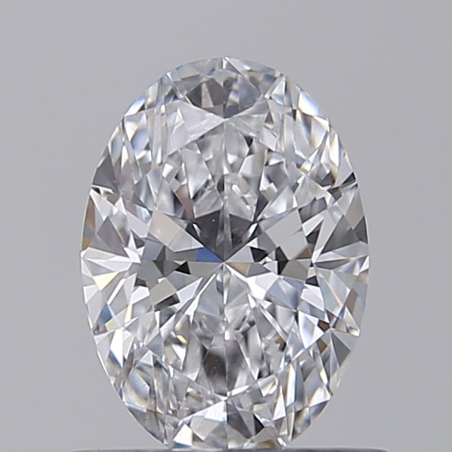0.74 Carat Oval Lab Diamond with  Cut Diamond in 14KT  view 1

