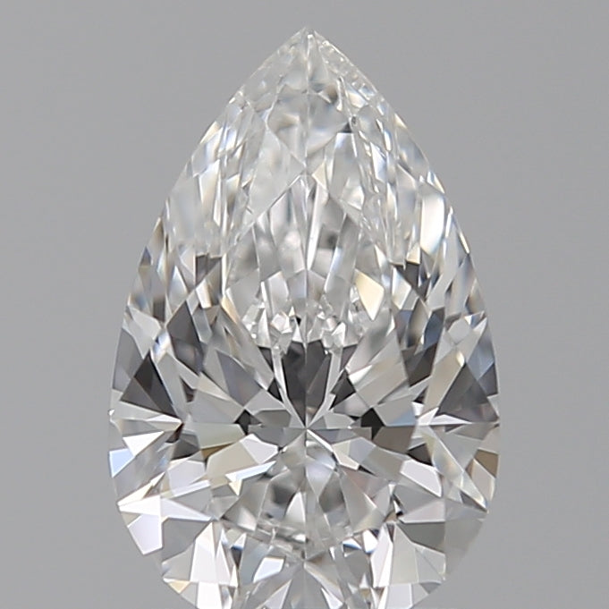1.28 Carat Pear Lab Diamond with  Cut Diamond in 14KT  view 1
