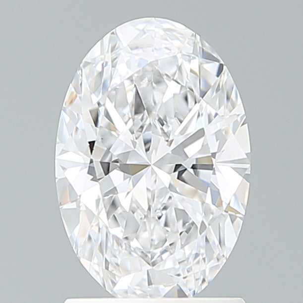 1.58 Carat Oval Lab Diamond with  Cut Diamond in 14KT  view 1
