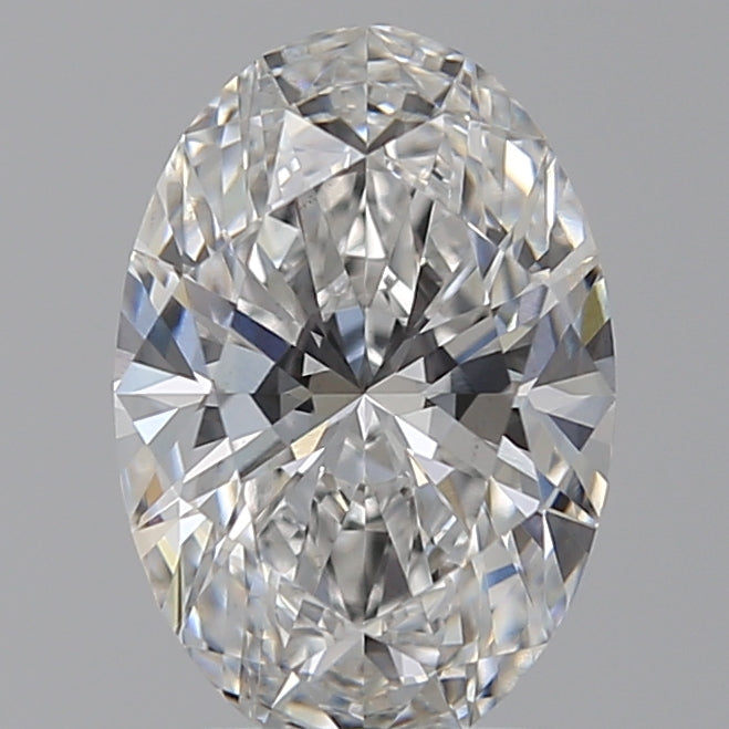 2.51 Carat Oval Lab Diamond with  Cut Diamond in 14KT  view 1
