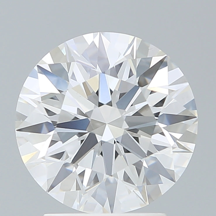 2.57 Carat Round Lab Diamond with  Cut Diamond in 14KT  view 1
