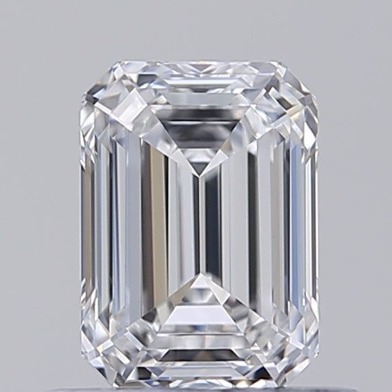 0.76 Carat Emerald Lab Diamond with  Cut Diamond in 14KT  view 1
