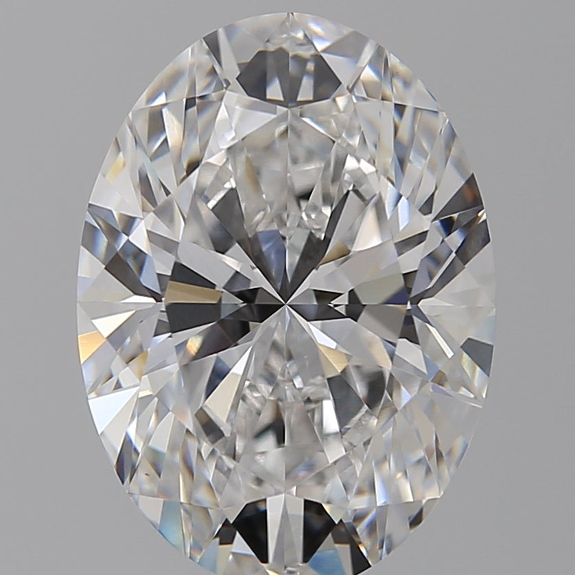 7.0 Carat Oval Lab Diamond with  Cut Diamond in 14KT  view 1
