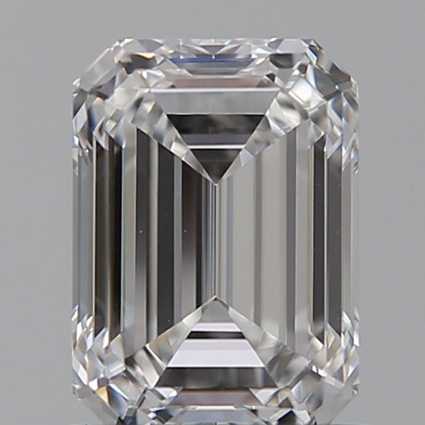 1.09 Carat Emerald Lab Diamond with  Cut Diamond in 14KT  view 1
