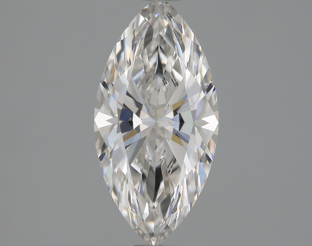 1.33 Carat Marquise Lab Diamond with  Cut Diamond in 14KT  view 1
