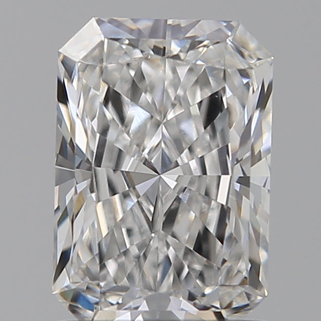 1.29 Carat Radiant Lab Diamond with  Cut Diamond in 14KT  view 1
