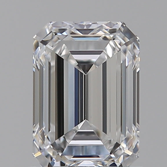 1.01 Carat Emerald Lab Diamond with  Cut Diamond in 14KT  view 1
