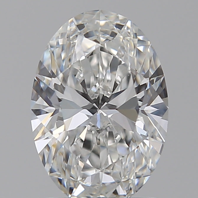 1.5 Carat Oval Lab Diamond with  Cut Diamond in 14KT  view 1
