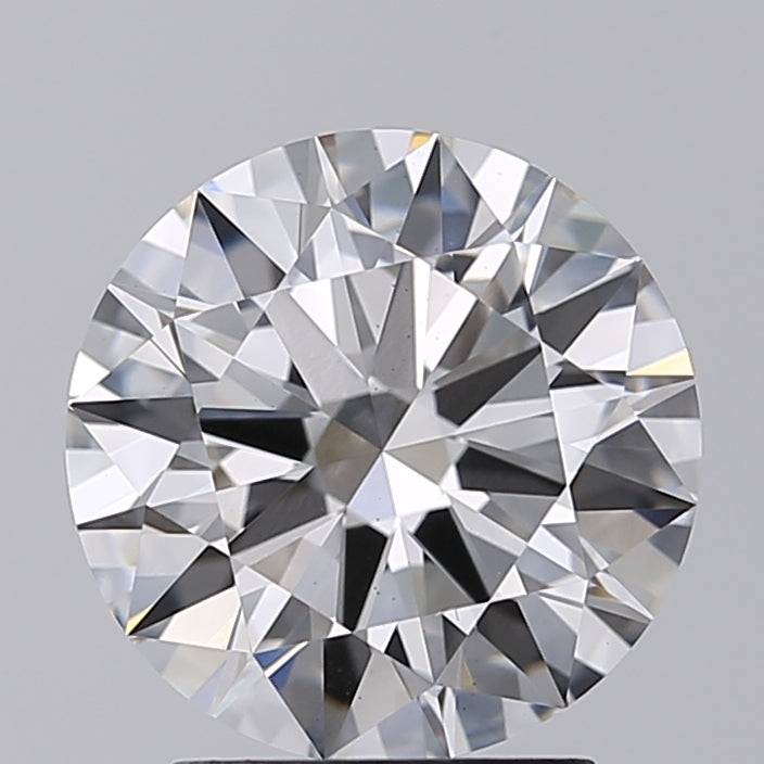 2.64 Carat Round Lab Diamond with  Cut Diamond in 14KT  view 1

