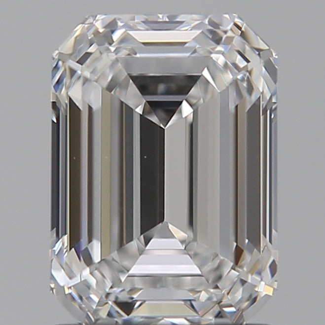 1.55 Carat Emerald Lab Diamond with  Cut Diamond in 14KT  view 1
