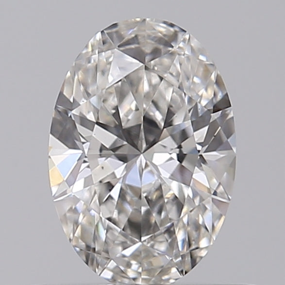 0.56 Carat Oval Lab Diamond with  Cut Diamond in 14KT  view 1
