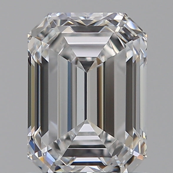 1.08 Carat Emerald Lab Diamond with  Cut Diamond in 14KT  view 1
