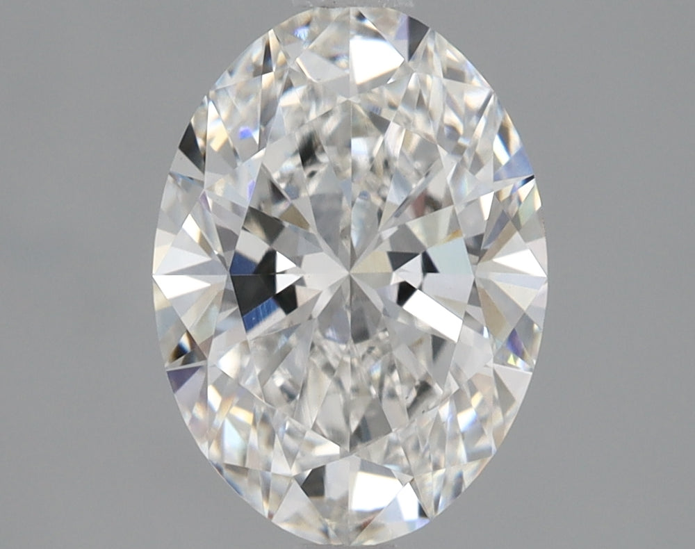 1.63 Carat Oval Lab Diamond with  Cut Diamond in 14KT  view 1
