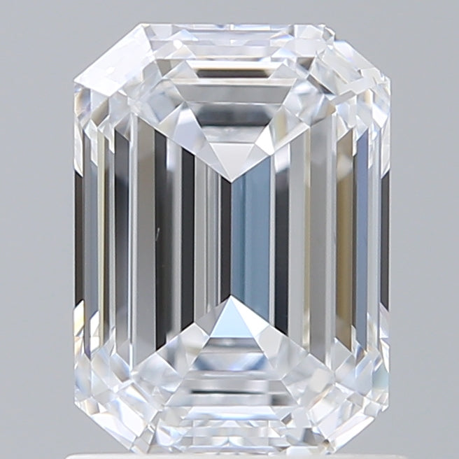 1.51 Carat Emerald Lab Diamond with  Cut Diamond in 14KT  view 1
