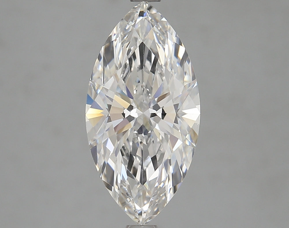 3.04 Carat Marquise Lab Diamond with  Cut Diamond in 14KT  view 1
