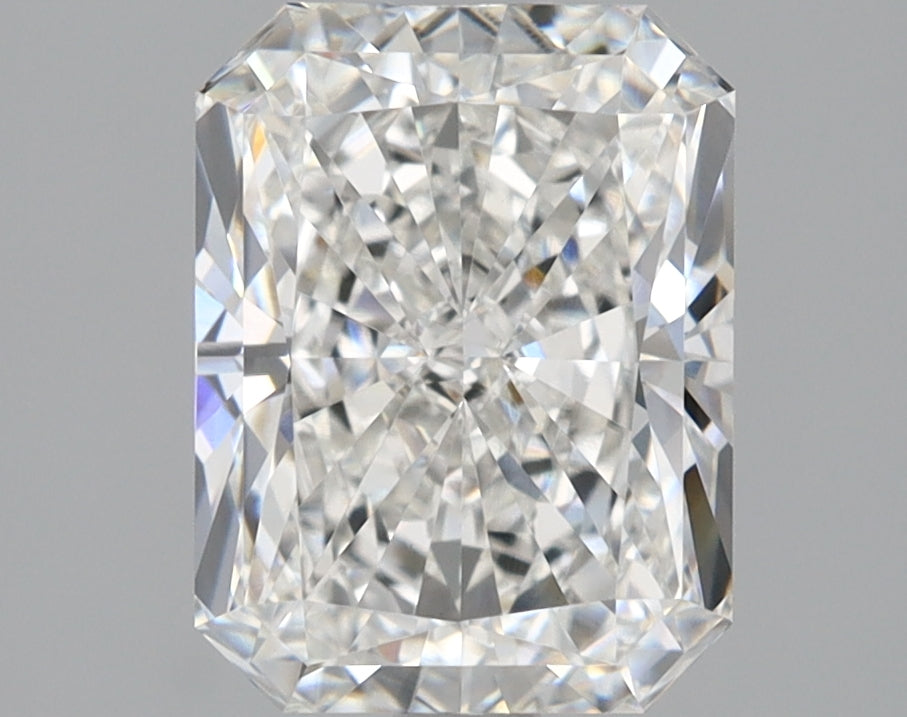 2.09 Carat Radiant Lab Diamond with  Cut Diamond in 14KT  view 1
