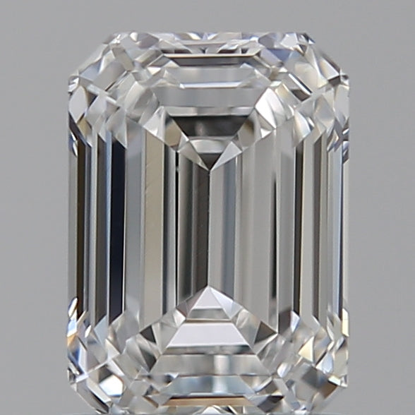 1.29 Carat Emerald Lab Diamond with  Cut Diamond in 14KT  view 1
