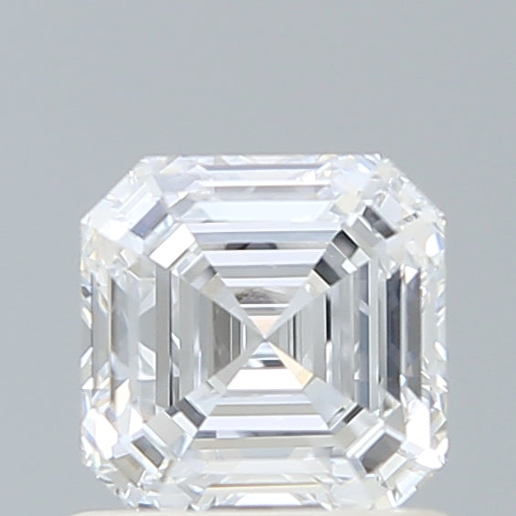 1.02 Carat Asscher Lab Diamond with  Cut Diamond in 14KT  view 1
