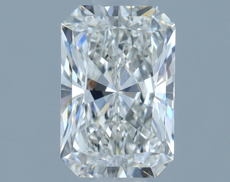 0.73 Carat Radiant Lab Diamond with  Cut Diamond in 14KT  view 1
