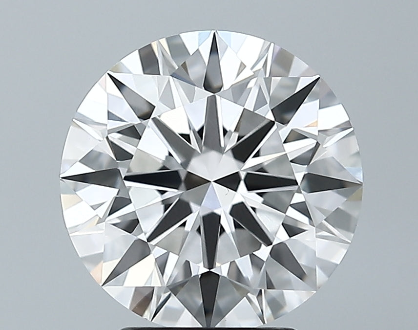 3.13 Carat Round Lab Diamond with  Cut Diamond in 14KT  view 1
