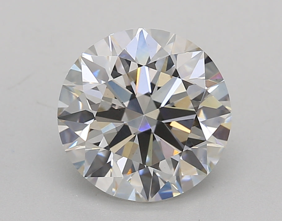 2.35 Carat Round Lab Diamond with  Cut Diamond in 14KT  view 1
