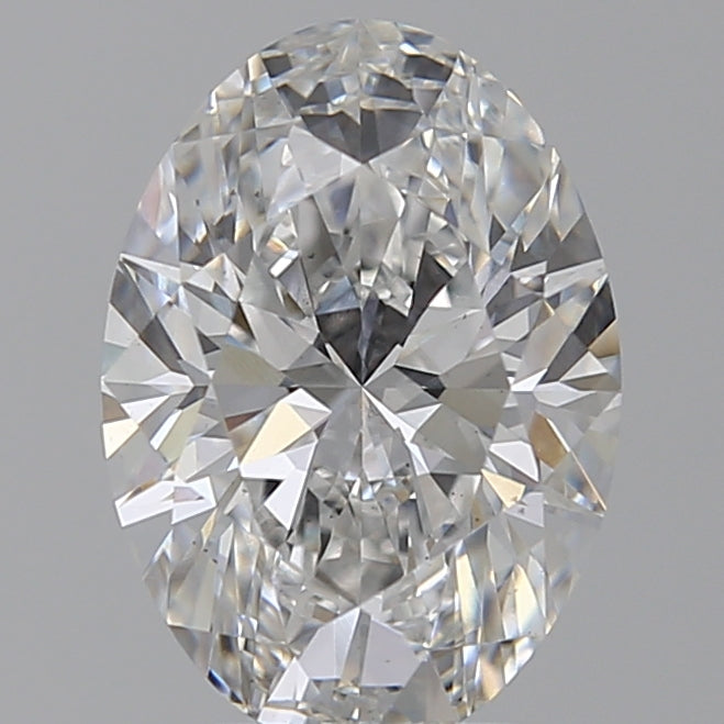 3.3 Carat Oval Lab Diamond with  Cut Diamond in 14KT  view 1
