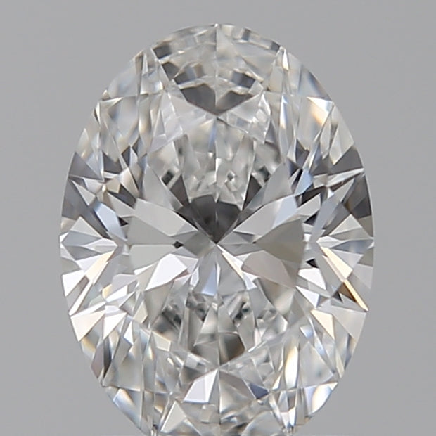 1.0 Carat Oval Lab Diamond with  Cut Diamond in 14KT  view 1
