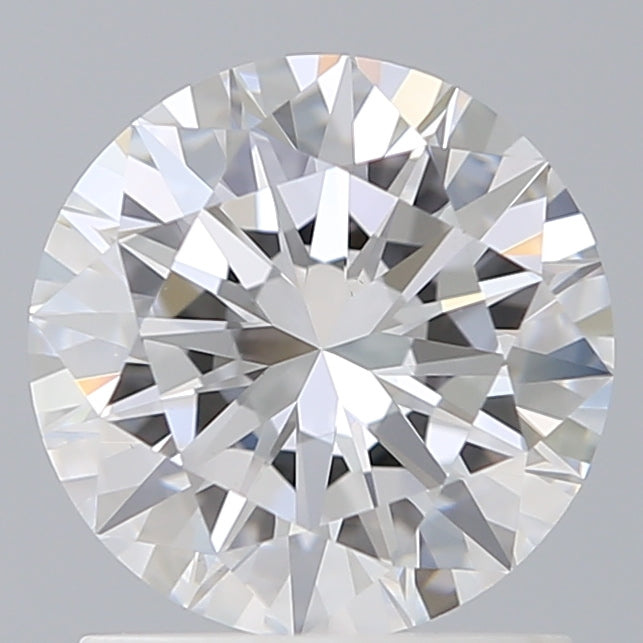 1.35 Carat Round Lab Diamond with  Cut Diamond in 14KT  view 1
