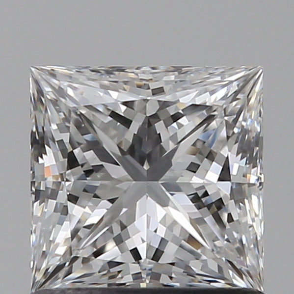 1.0 Carat Princess Lab Diamond with  Cut Diamond in 14KT  view 1
