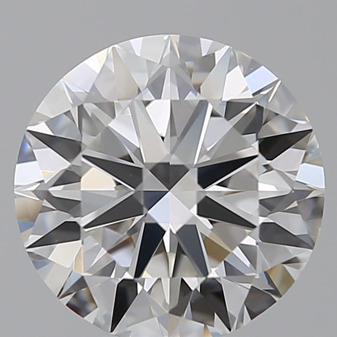 2.25 Carat Round Lab Diamond with  Cut Diamond in 14KT  view 1
