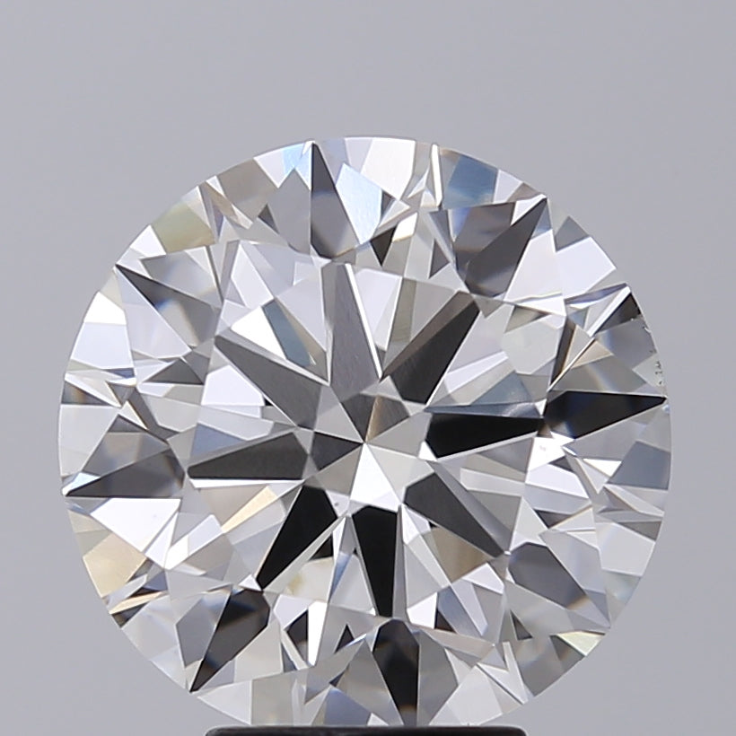 5.25 Carat Round Lab Diamond with  Cut Diamond in 14KT  view 1
