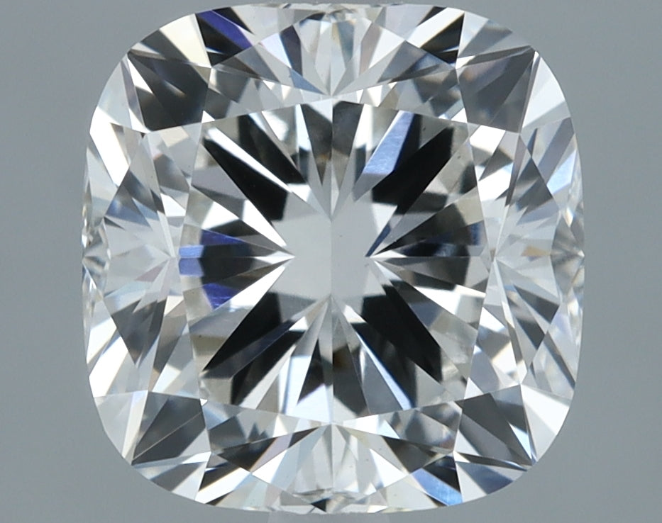 2.01 Carat Cushion Lab Diamond with  Cut Diamond in 14KT  view 1
