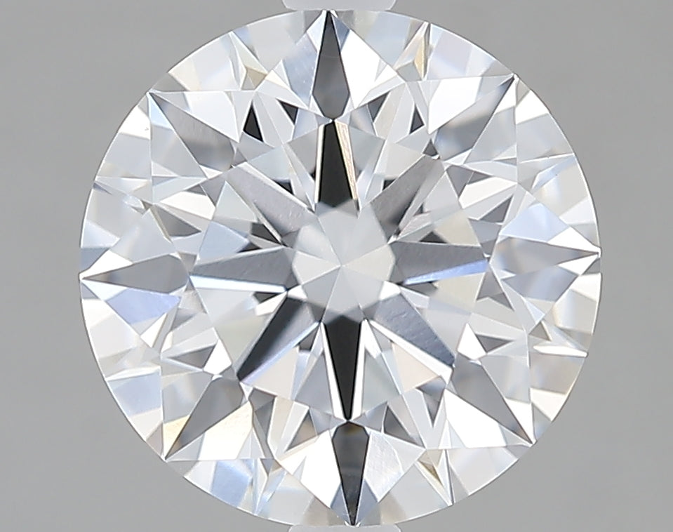 3.42 Carat Round Lab Diamond with  Cut Diamond in 14KT  view 1
