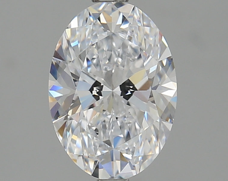 2.01 Carat Oval Lab Diamond with  Cut Diamond in 14KT  view 1
