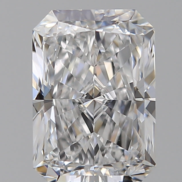 1.55 Carat Radiant Lab Diamond with  Cut Diamond in 14KT  view 1
