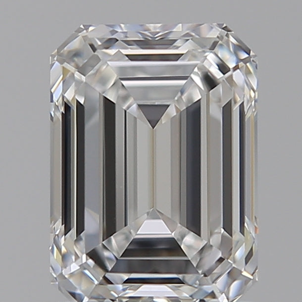 1.44 Carat Emerald Lab Diamond with  Cut Diamond in 14KT  view 1
