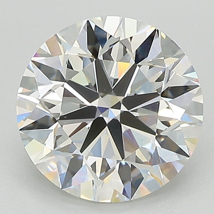 2.58 Carat Round Lab Diamond with  Cut Diamond in 14KT  view 1
