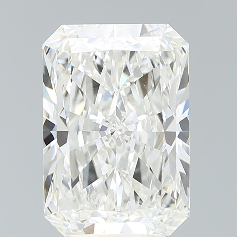 5.64 Carat Radiant Lab Diamond with  Cut Diamond in 14KT  view 1
